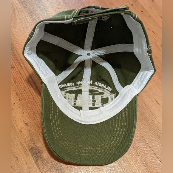 Iceland Baseball Hat with Flag on Back. Velcro. Leather on Bill. Rare Cap. - Picture 9 of 11